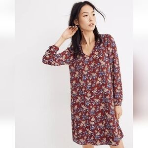 Madewell Button-Back Dress in Antique Flora S
